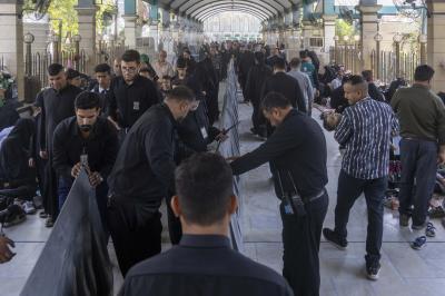 قسم بين الحرمين الشريفين يُكمل استعداداته الخدمية والتنظيمية الخاصّة بزيارة الأربعين