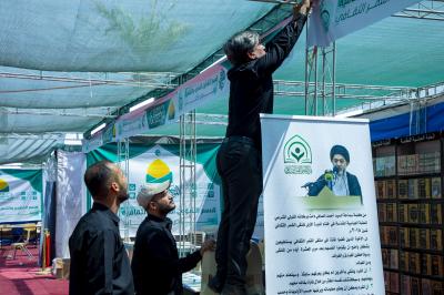 العتبة العباسية المقدسة تُنهي استعداداتها لافتتاح الموكب الثقافي العام على محور النجف – كربلاء