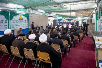 ضمن فعاليات الموكب الثقافي العام.. قسم الشؤون الفكرية يفتتح محطاته التوعوية في محور النجف – كربلاء