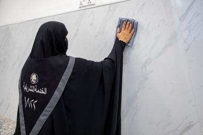 رابطة بنات الكفيل تشارك في تقديم الخدمات لزائرات الأربعين في مجمّع أبي الفضل العباس (عليه السلام)