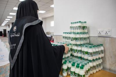 رابطة بنات الكفيل تشارك في تقديم الخدمات لزائرات الأربعين في مجمّع أبي الفضل العباس (عليه السلام)
