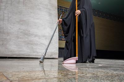 رابطة بنات الكفيل تشارك في تقديم الخدمات لزائرات الأربعين في مجمّع أبي الفضل العباس (عليه السلام)