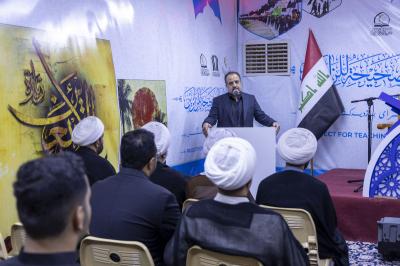 في مجمع أبي الفضل العباس (عليه السلام).. المجمع العلمي يفتتح مشروع تعليم القراءة الصحيحة للقرآن الكريم لزائري الأربعين