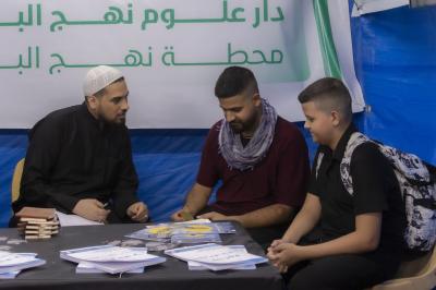  الموكب الثقافي العام يقدم خدماته لزائرين الأربعين على محور (بابل – كربلاء)