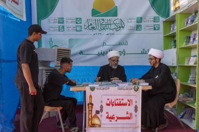 الموكب الثقافي العام يقدم خدماته لزائرين الأربعين على محور (بابل – كربلاء)