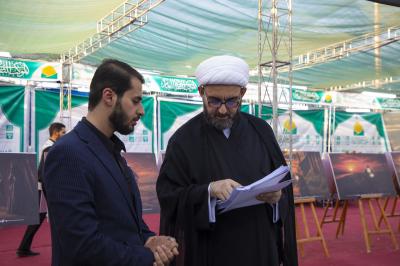 محطة قسم الشؤون الفكرية في الموكب الثقافي العام تقدم برامج ثقافية وتوعوية لزائري الأربعين
