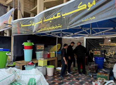 قسم الشؤون الفكرية يقدم إرشادات توعوية لزائري الأربعين ويستعد لافتتاح موكب عميد بني هاشم