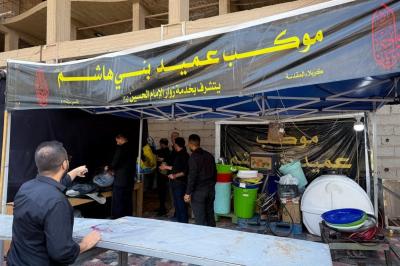 قسم الشؤون الفكرية يقدم إرشادات توعوية لزائري الأربعين ويستعد لافتتاح موكب عميد بني هاشم