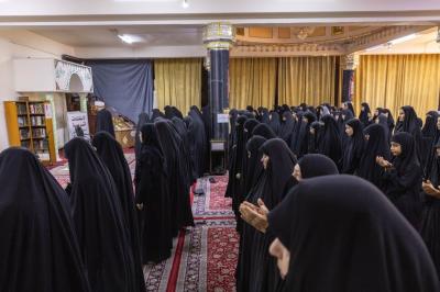 على مدار الساعة.. القسم النسوي في مجمّع العلقمي يواصل خدمة زائرات الأربعين