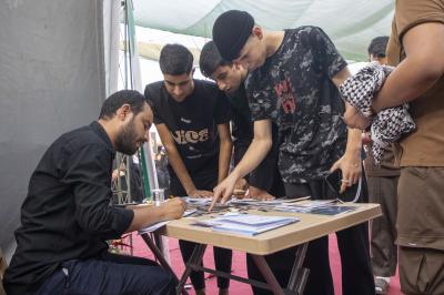 ضمن الموكب الثقافي العام.. محطّة دار علوم نهج البلاغة تقدم خدماتها الثقافية والمعرفية لزائري الأربعين