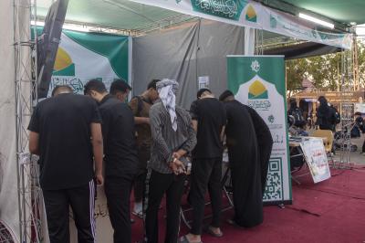 ضمن الموكب الثقافي العام.. محطّة دار علوم نهج البلاغة تقدم خدماتها الثقافية والمعرفية لزائري الأربعين