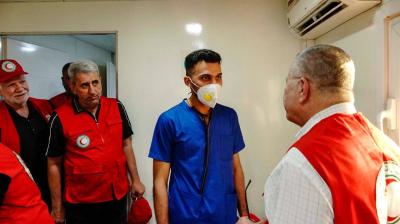 رئيس جمعية الهلال الأحمر العراقية يطلع على الخدمات الطبية المقدمة في جامعة العميد