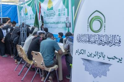 على محور (بابل – كربلاء).. محطات الموكب الثقافي العام تشهد إقبالًا واسعًا من الزائرين