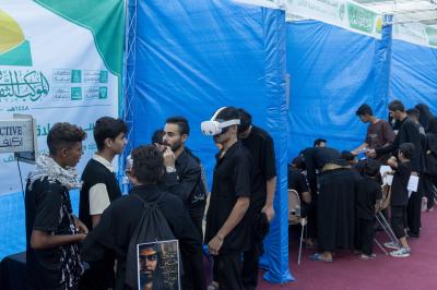 عَبرَ أربع محطات.. قسم العلاقات يقدم خدماته المتنوعة ضمن الموكب الثقافي في مجمع العلقمي
