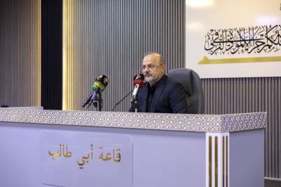موكب العتبتين المقدّستين يستقبل وفدًا أكاديميًا من كلية الإمام الكاظم (عليه السلام)