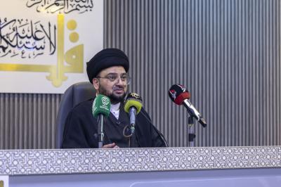 موكب العتبتين المقدّستين يستقبل وفدًا أكاديميًا من كلية الإمام الكاظم (عليه السلام)