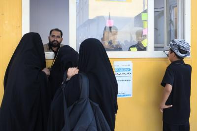منها إرشادية واتصالات مجانية.. مركز إرشاد التائهين في مجمّع أبي الفضل العباس (عليه السلام) يقدّم خدماته لزائري الأربعين
