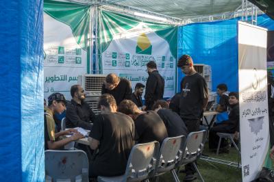 عبر الموكب الثقافي العام.. قسم التطوير يواصل إقامة محطة لاختبار حفظ الزيارات المأثورة لزائري الأربعين 