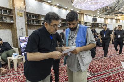 العتبة الكاظمية المقدسة تشيد بدور المركز الإعلامي لزيارة الأربعين في توفير بيئة تنظيمية متكاملة للإعلاميين