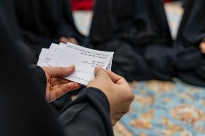 مدرسة فدك الزهراء (عليها السلام) الدينية تقدّم برامجها التبليغية لزائرات الأربعين