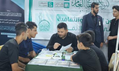 على محاور مدينة كربلاء الثلاثة.. قسم الشؤون الفكرية يقيم نشاطات ثقافية وتوعوية لزائري الأربعين
