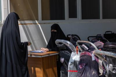 مع بلوغ الزيارة ذروتها.. القسم النسوي في مجمع العلقمي يكثف أنشطته الخدمية المقدمة لزائرات الأربعين