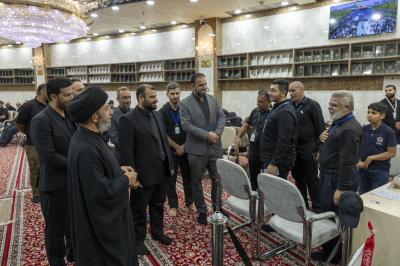 المشرف على قسم الإعلام يطّلع على جهود العاملين في المركز الإعلامي لزيارة الأربعين