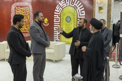 المشرف على قسم الإعلام يطّلع على جهود العاملين في المركز الإعلامي لزيارة الأربعين