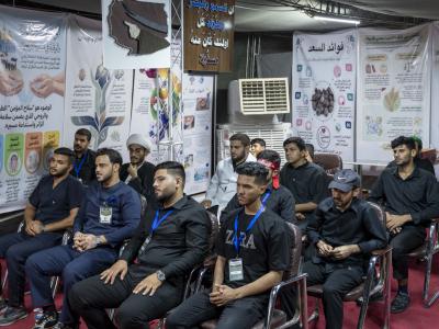 ملتقى جامعة العميد الطبّي يقدّم محاضرة عن الأهداف الذكية لزائري الأربعين
