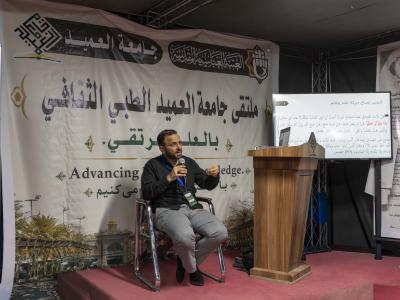 ملتقى جامعة العميد الطبّي يقدّم محاضرة عن الأهداف الذكية لزائري الأربعين