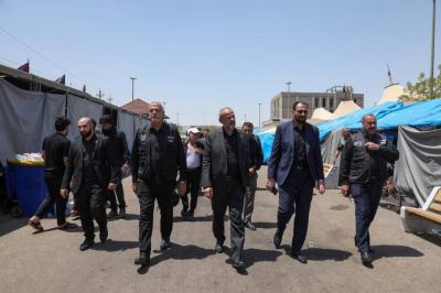 عضو مجلس إدارة العتبة العباسية المقدسة يتفقد مجمع أم البنين (عليها السلام) لخدمة زائري الأربعين