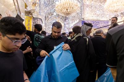 في ليلة الأربعين.. جهود تنظيمية وخدمية مضاعفة لملاكات قسم إدارة الحرم الشريف