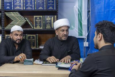 قسم المعارف يقدّم خدماته لزائري الأربعين بالتزامن مع بلوغ ذروة الزيارة الأربعينية