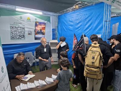 في محور بغداد.. محطة دار علوم نهج البلاغة تُقدّم خدماتها المعرفية لأكثر من 3 آلاف زائر