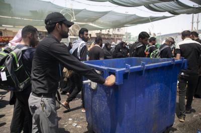 في يوم الأربعين.. قسم الشؤون الخدمية ينفذ حملة تنظيف للشوارع المحيطة بمرقد أبي الفضل العباس (عليه السلام)