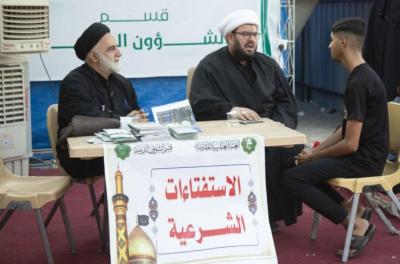 أكثر من 20 ألف مستفيد من خدمات الموكب الثقافي العام على محور النجف - كربلاء
