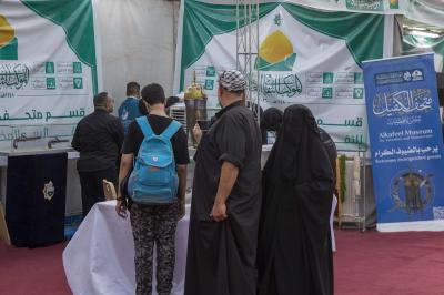 أكثر من 20 ألف مستفيد من خدمات الموكب الثقافي العام على محور النجف - كربلاء