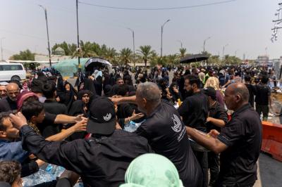 موكب جامعة الكفيل يقدم خدماته للزائرين بذكرى شهادة النبي الأكرم (صلى الله عليه وآله)