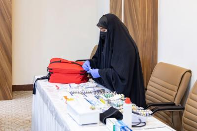 قسم الشؤون الطبية يقدّم خدماته الصحية لحافظات القرآن في منافسات مسابقة (أشرقت بشائر الرحمة)