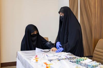 قسم الشؤون الطبية يقدّم خدماته الصحية لحافظات القرآن في منافسات مسابقة (أشرقت بشائر الرحمة)