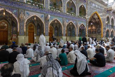 قسم الشؤون الدينية يقيم محاضرة توعوية في صحن مرقد أبي الفضل العباس (عليه السلام)