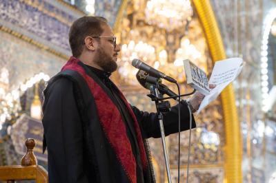 العتبة العباسية المقدسة تقيم مجلسًا عزائيًّا لإحياء ذكرى شهادة الإمام الحسن العسكري (عليه السلام)
