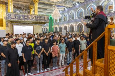 العتبة العباسية المقدسة تقيم مجلسًا عزائيًّا لإحياء ذكرى شهادة الإمام الحسن العسكري (عليه السلام)