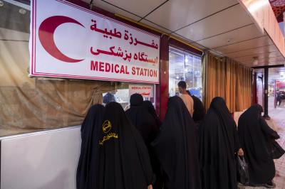 قسم الشؤون الطبية يوفر نحو 6 أطنان من العلاجات لتأمين الخدمات الصحية للزائرين