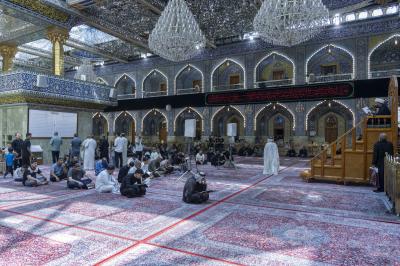 بمشاركة جموع المؤمنين.. قراءة دعاء الندبة في صحن مرقد أبي الفضل العباس (عليه السلام)