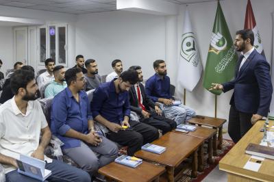 قسم الشؤون الفكرية يقيم محاضرة حول مفهوم الإبداع لوفد شبابي من محافظة ميسان