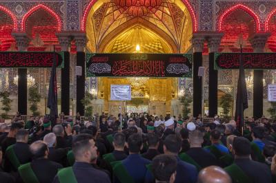 خدمة العتبتين المقدستين يحيون ذكرى شهادة الإمام الحسن العسكري (عليه السلام)