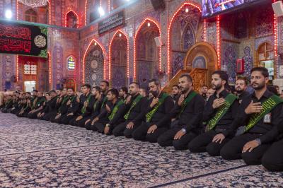 خدمة العتبتين المقدستين يحيون ذكرى شهادة الإمام الحسن العسكري (عليه السلام)
