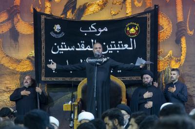 موكب العتبتين المقدستين يحيي ذكرى شهادة الإمام الحسن العسكري (عليه السلام) في سامراء