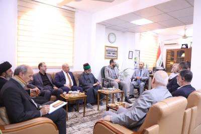 وفد العتبة العباسية المقدسة يهنّئ كلية الطب في جامعة العميد لحصولها على الاعتماد الوطني والدولي
